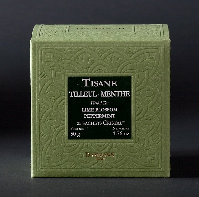 Tilleul - menthe, bo�te 25 sachets Cristal